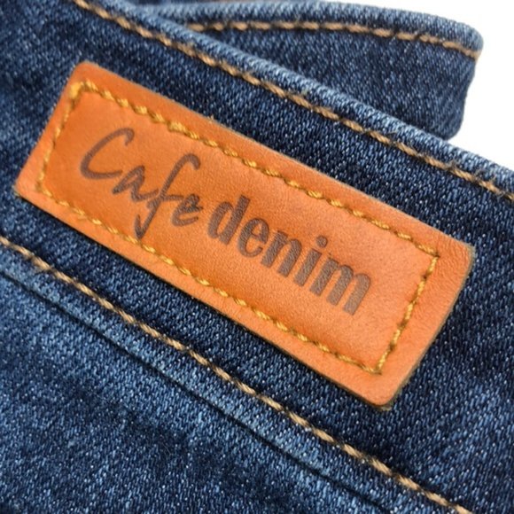 LIKE NEW CAFE DENIM SKINNY JEANS 12/31x29 ๐ - Picture 2 of 13